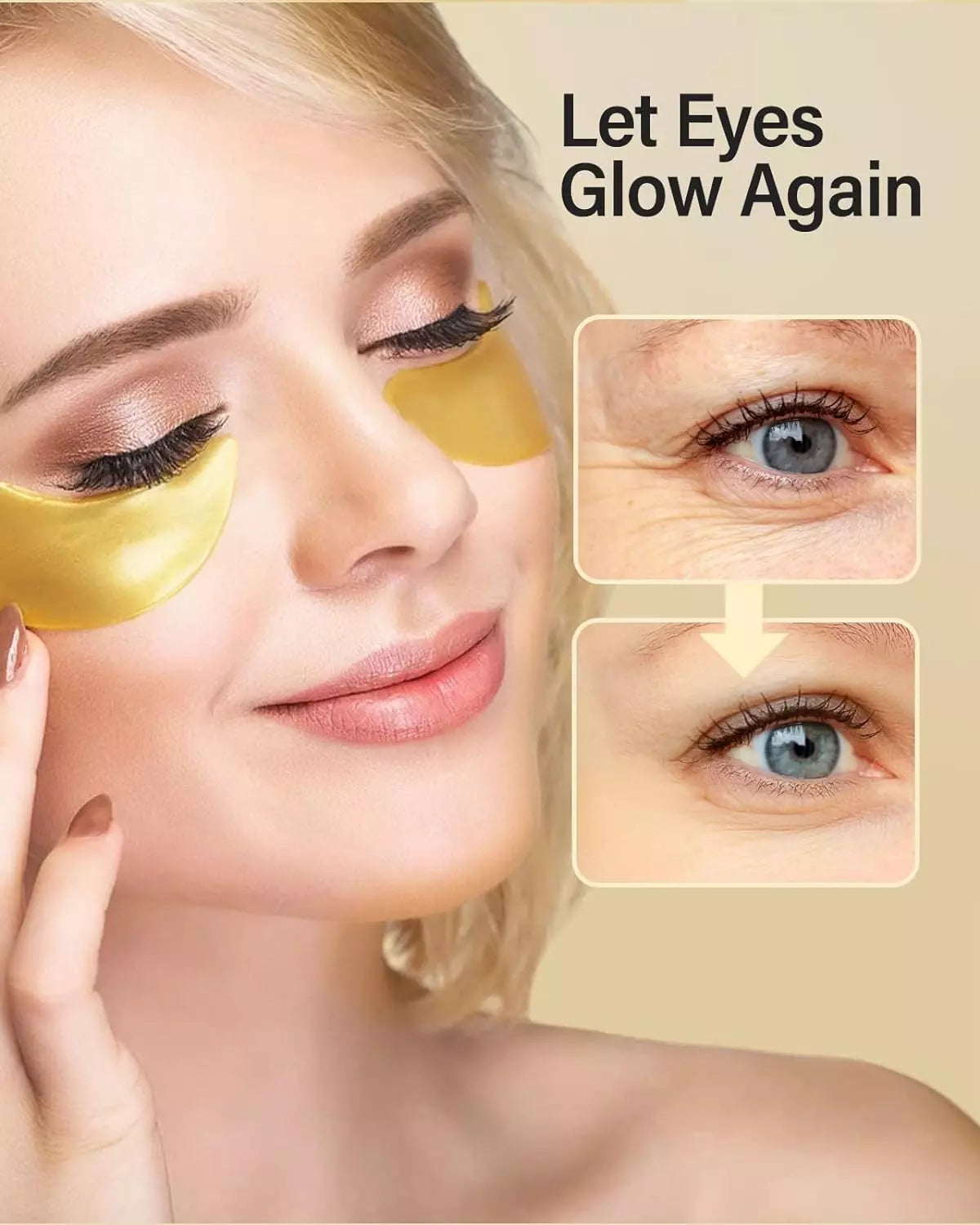 MASCARILLA DE BASE ORO PARA LOS OJOS 24K