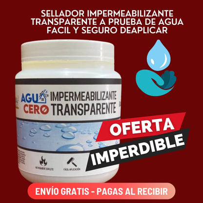 💦Sellante impermeabilizante transparente AGUACERO MAXPRO🏡